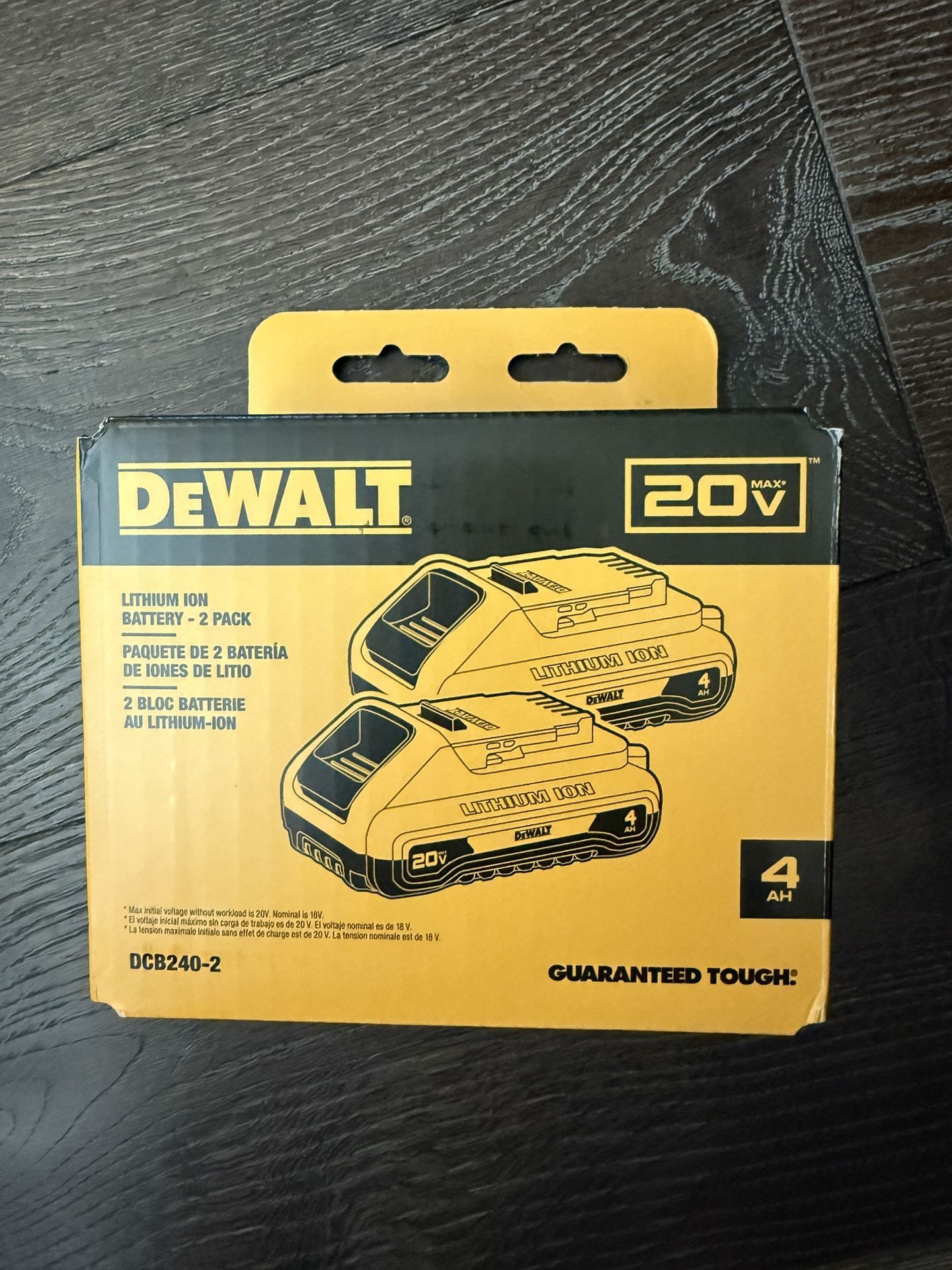 DEWALT 20v 4ah Battery 2-pack