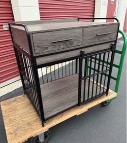 Dog Crate Furniture with Two Drawers