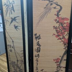 4 Panel Bamboo Divider