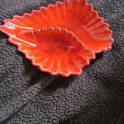 Antique Orange Ashtray