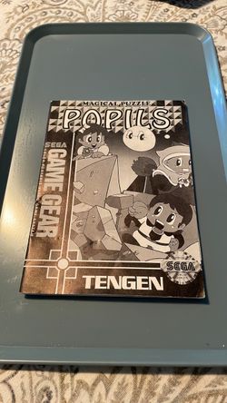 Magical Puzzle Popils Sega Game Gear Manual