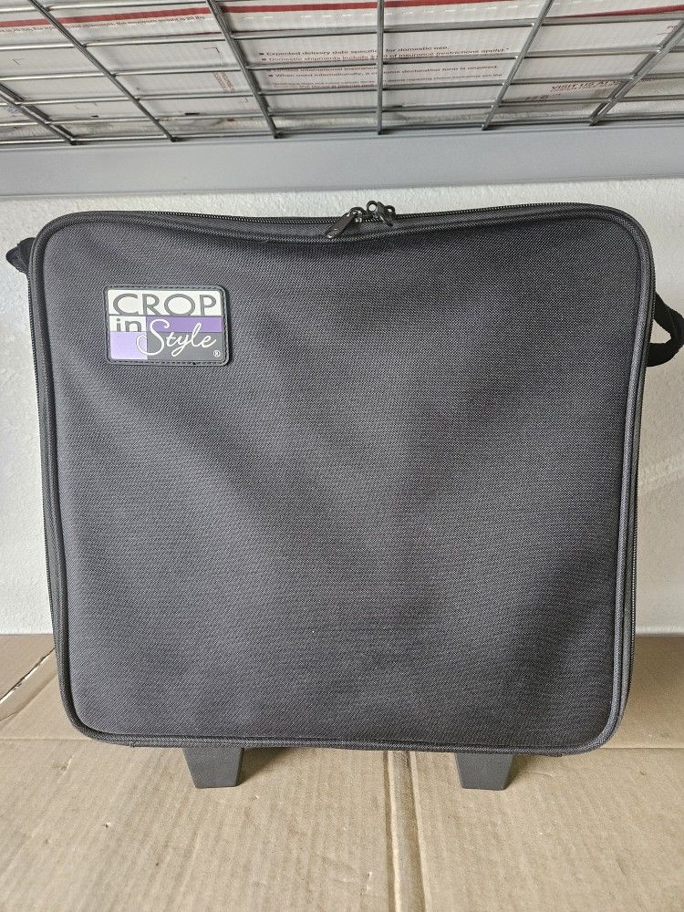 Crop In Style LARGE ROLLING TOTE ORGANIZER BAG