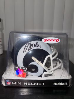 Davante Adams Signed Rams Speed Mini Helmet Beckett