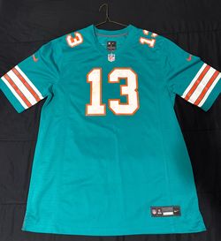 Nike Dan Marino Miami Dolphins #13 Jersey Men’s Large Aqua NFL
