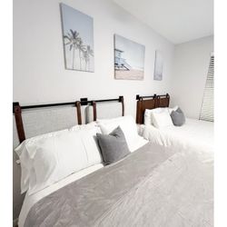 Like New Modern Queen Beds Plus Mattress $299