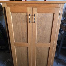 Solid Wood Storage Cabinet 