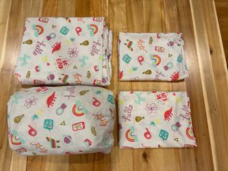 Pillowfort Be Kind Full Sheet Set for Girls