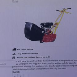 10 blade REEL mower