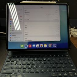 ipad pro 12.9 inch 5th generation 128gb cellular with magic keyboard and apple pancel