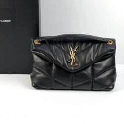 Authentic Saint Laurent Loulou Black Leather YSL Shoulder Bag