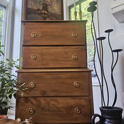 Newly Refurbished Stunning Vintage Dresser/ Chest Of Drawers