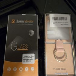 New Case & Screen Prtctr Samsung Galaxy Z Flips