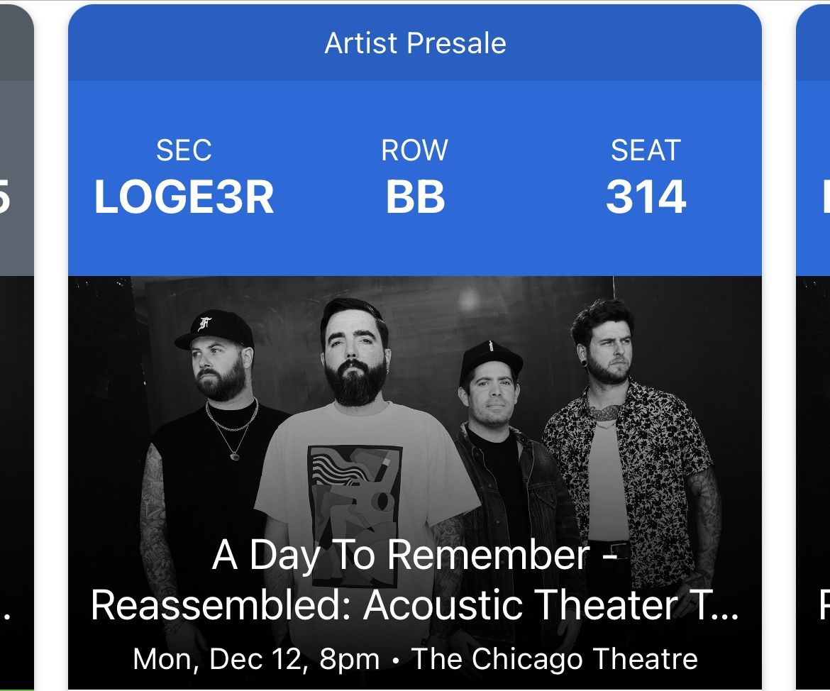A Day To Remember Chicago Tickets