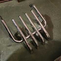 Chrome Luggage Rack For Motorcycle Quick Release