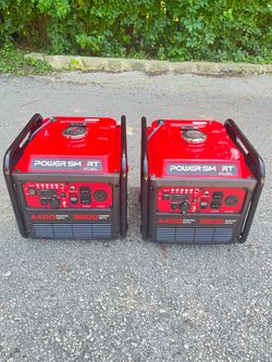 Powersmart 4400W generator with CO protect with quiet technology  $320each