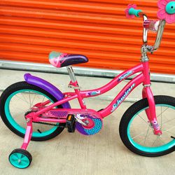 Schwinn Jasmine Girls Bile with Training Wheels – 16 in wheels-Color:Raspberry,Style:Girl's Juvenile
