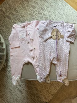Two, 3 Month Pajamas 