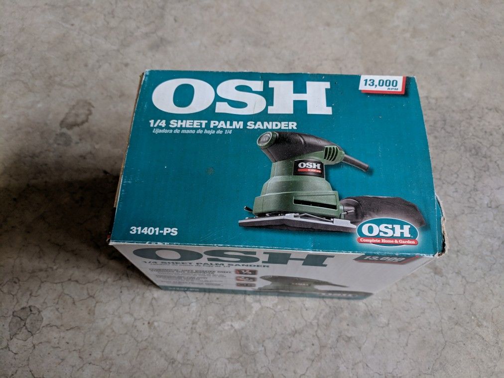 Osh 1/4 sheet Palm Sander
