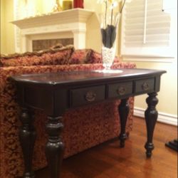 Very New Antique Style Real Wood Console Table