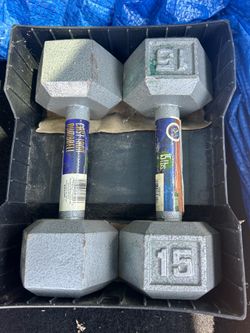 15 pound dumbbells