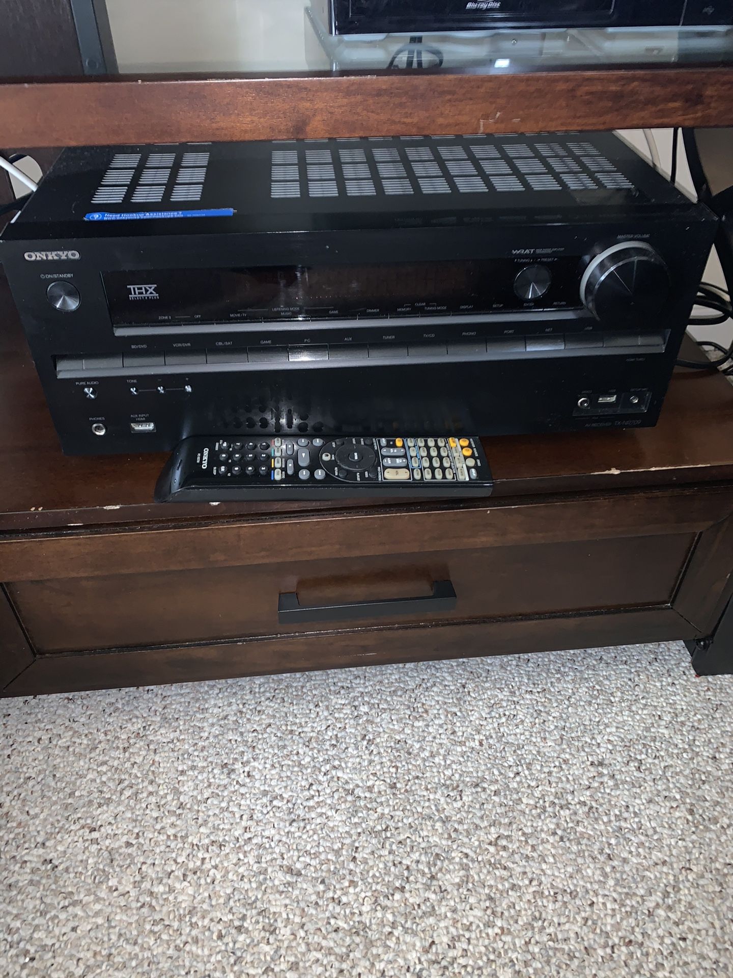 Onkyo TX-NR7 A/V Home Theater Surround Sound Receiver and Remote