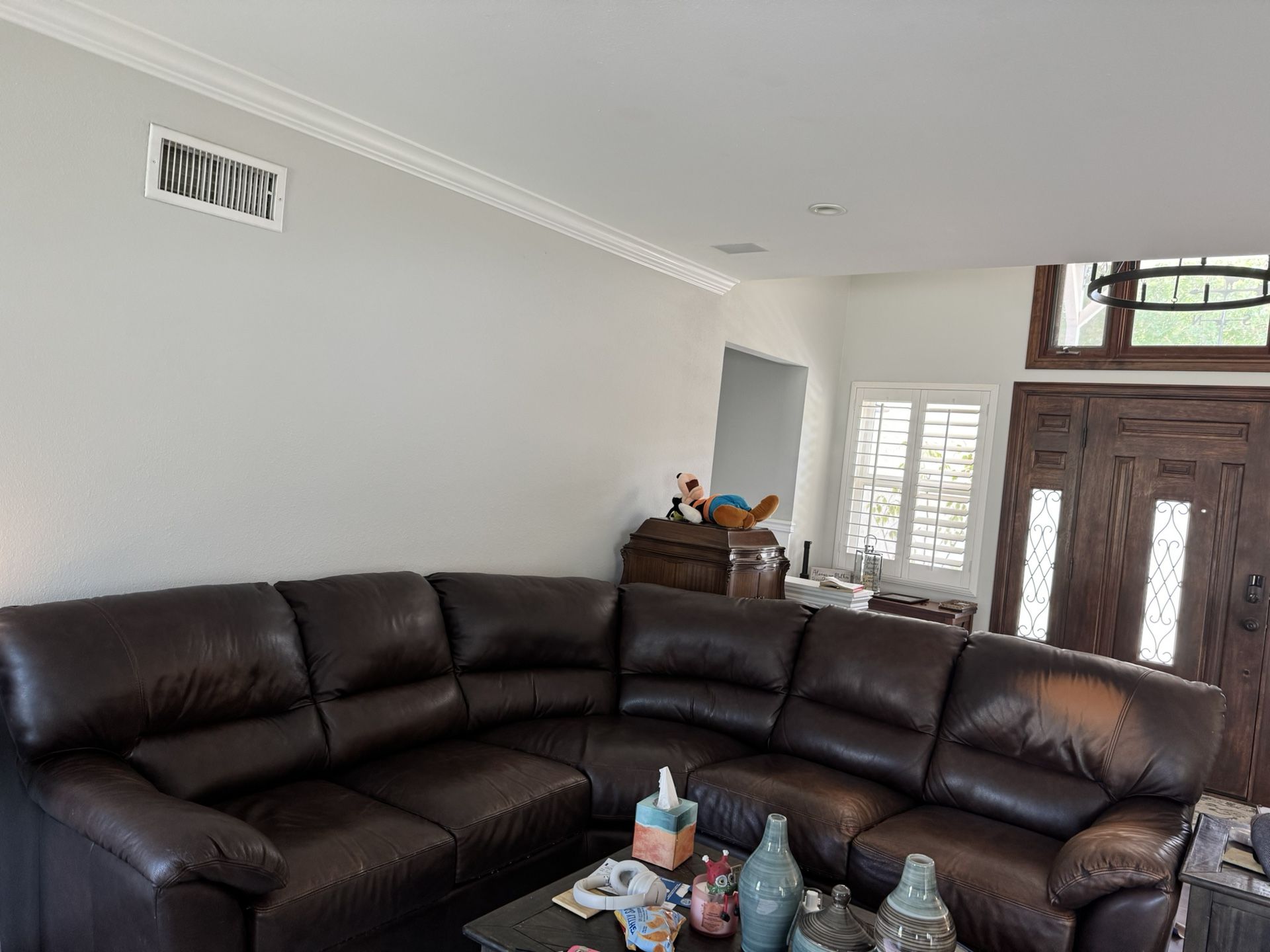 Genuine Leather Sectional For Sale