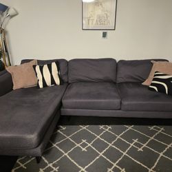 Grey 3 Seater With Chaise