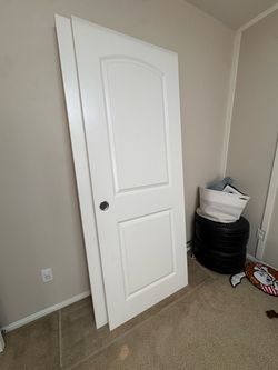 White Sliding Closet Doors with hinges