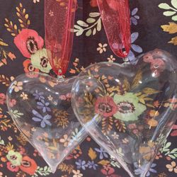 Pair Of Glass Hearts