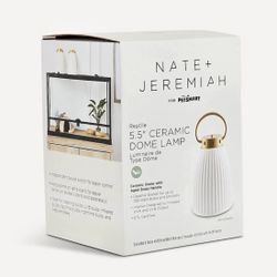  Used - like new Nate + Jeremiah ceramic dome lamp cover and adjustable stand for UVA/UVB/DHP/CHE reptile or amphibian care