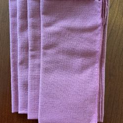 Napkins, Set Of 4, Rose
