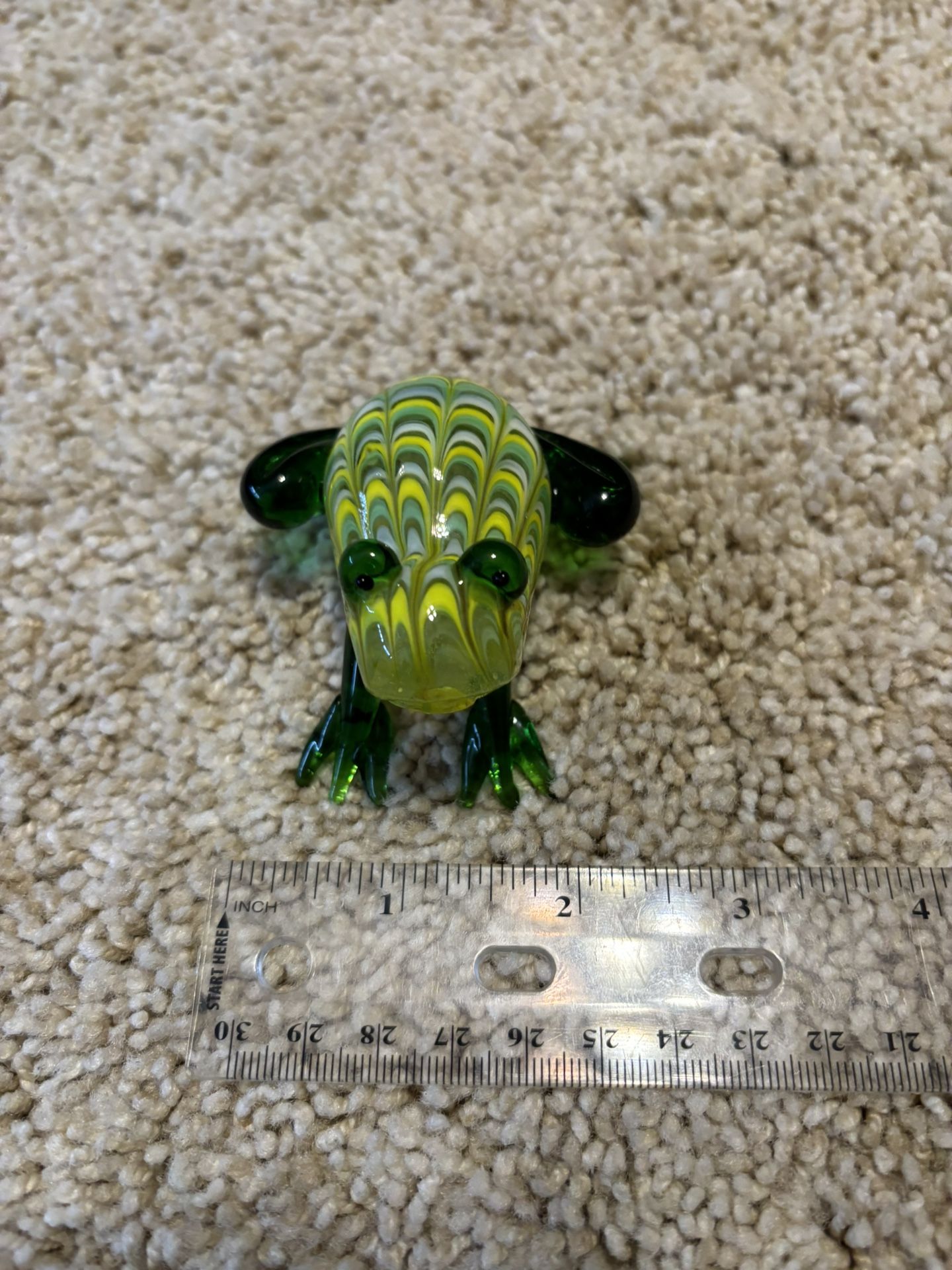Blown glass frog