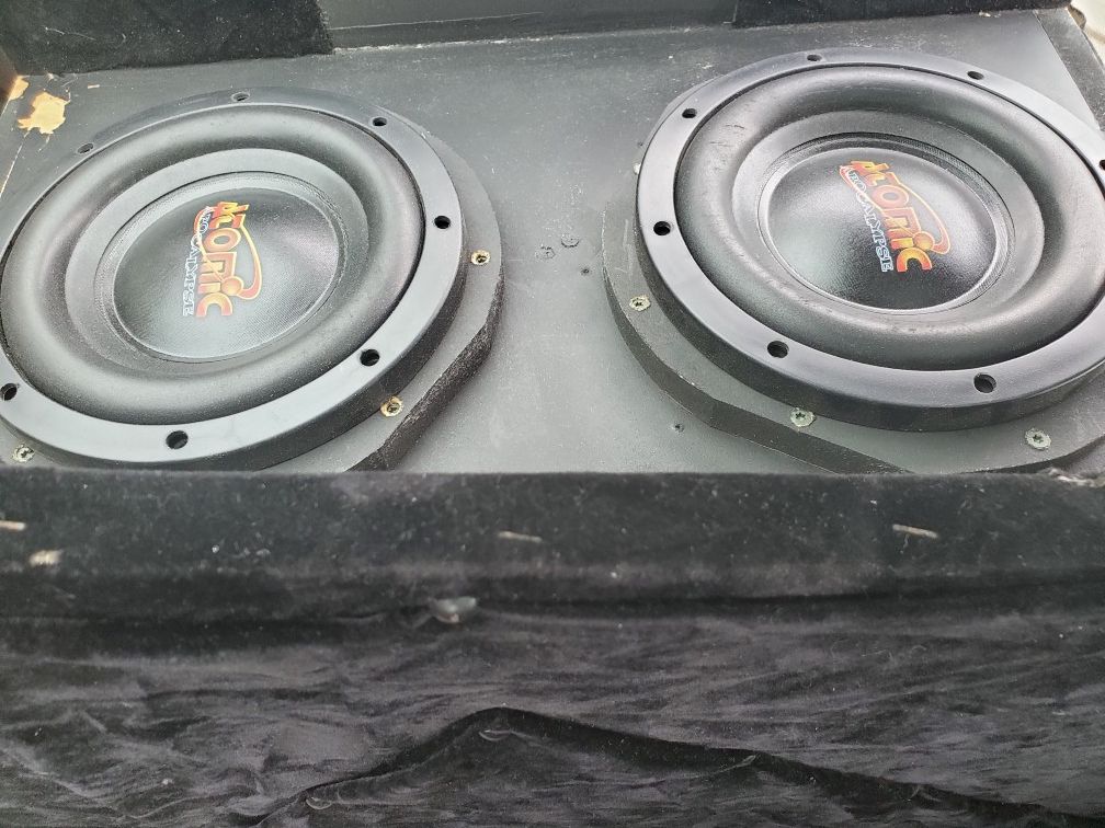 **Atomic Apocalypse 8" subs in box**