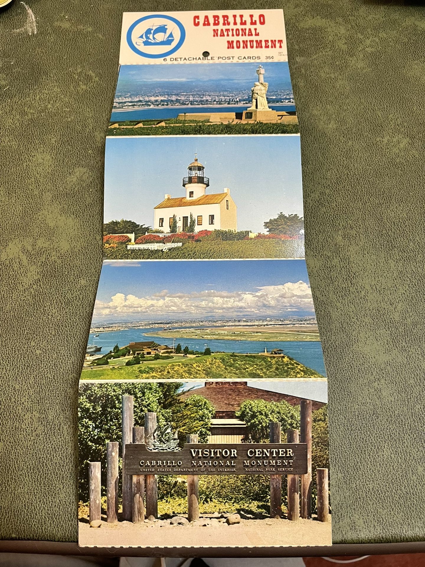 Lot of 4 Vintage Scenicard Cabrillo National Monument