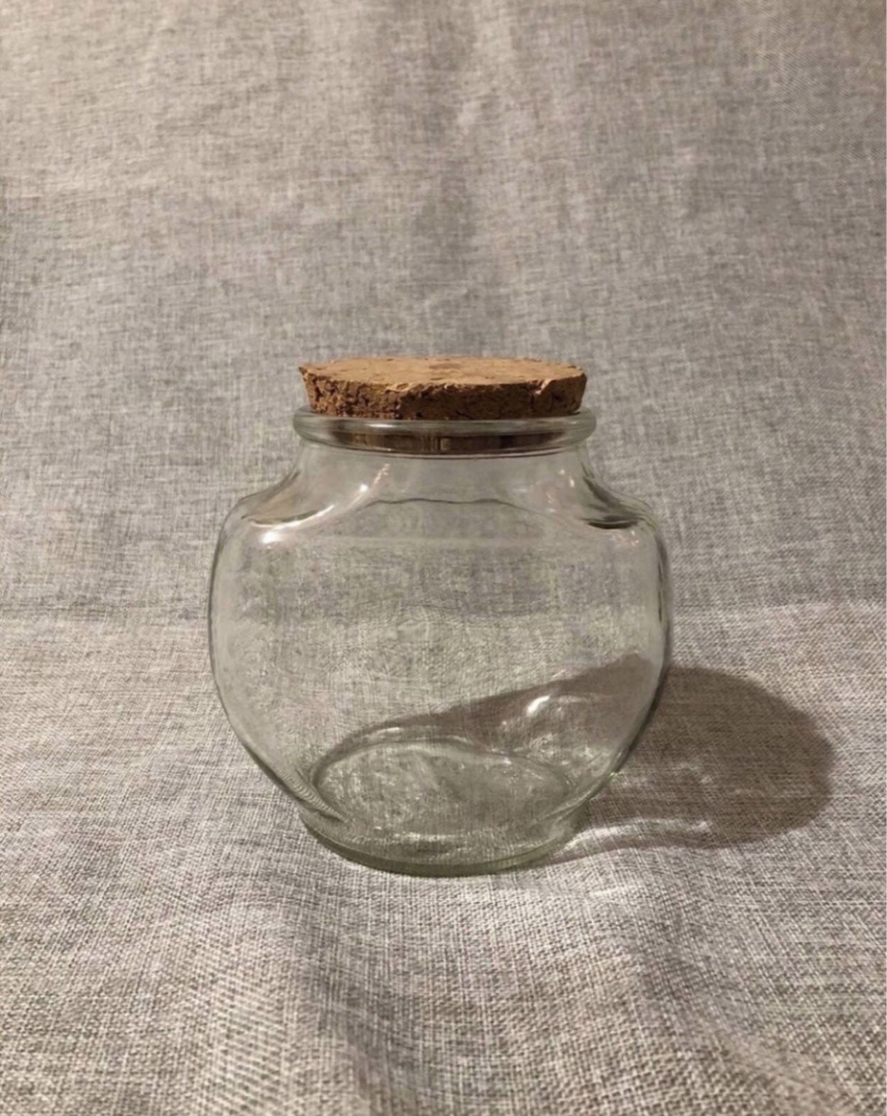 Vintage Herb Cork Lid Apothecary Jar
