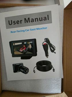 Rear facing car seat monitor