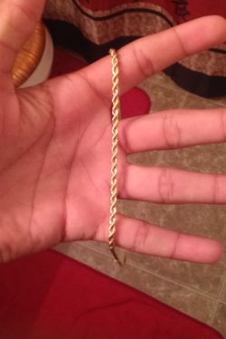 14k 24 in gold rope chain