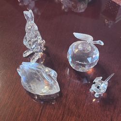 Swarovski 4 Piece Crystal Miniatures