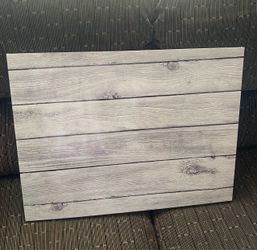 Decorative magnetic Dry Erase board for wall 24 x 18 dry erase board in gray wood plank