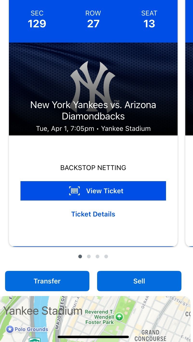 Yankee Tickets For April 1, 2025