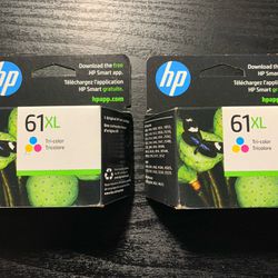 HP 61XL TriColor Ink CH564WN (2 cartridges) OEM Factory Sealed Boxes