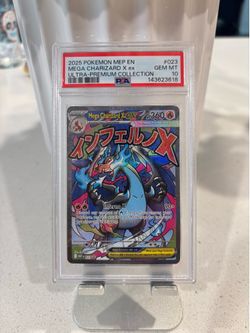 2025 Pokemon MEP EN Mega Charizard X EX Black Star Promo #023 PSA 10 GEM MINT