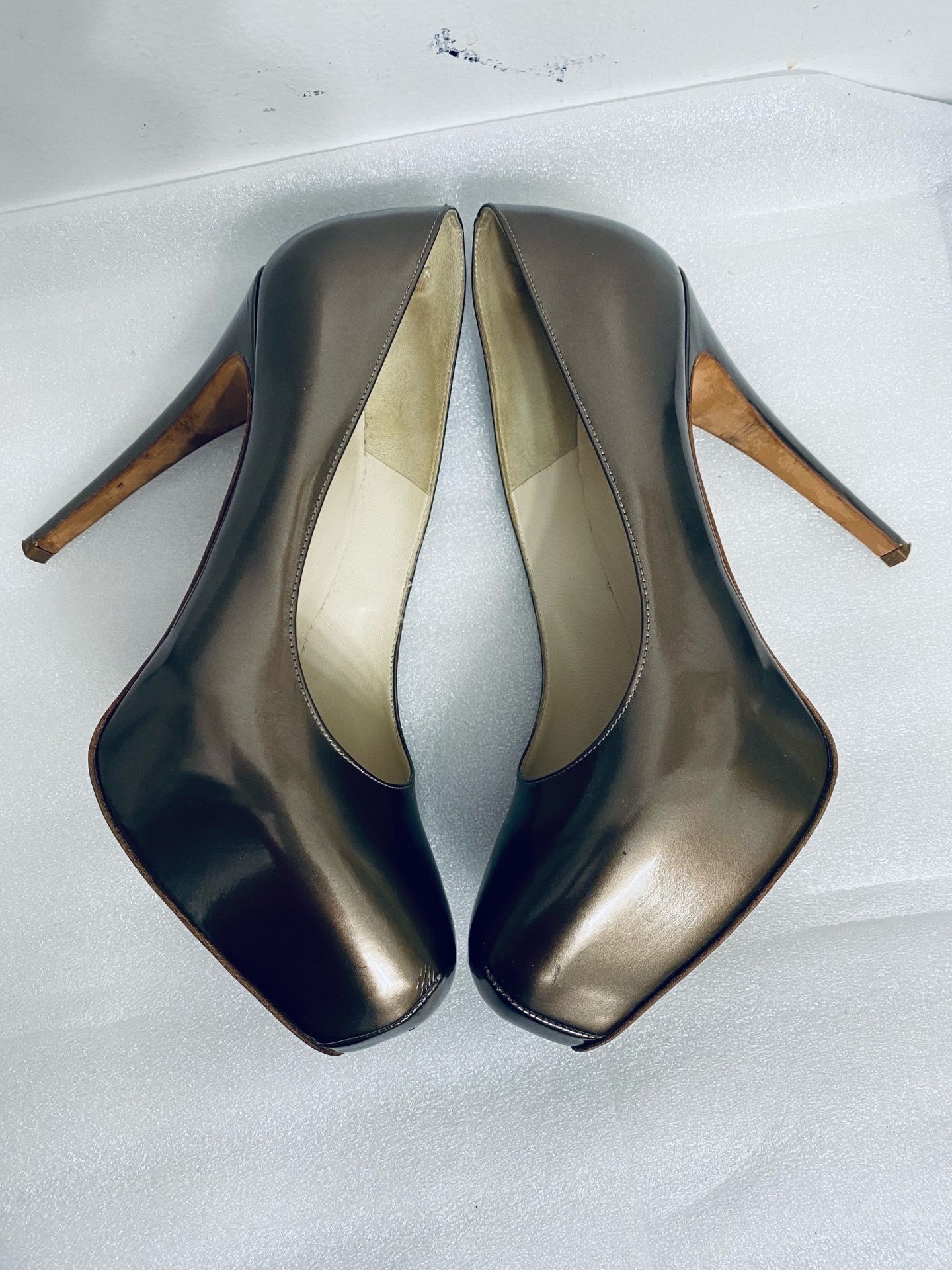 Brian Atwood Patent Leather Heels.Made in Italy. Size 38.5