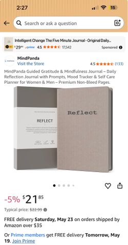 MindPanda Reflect guided journal