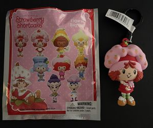 Strawberry Shortcake with Custard Blind Bag Figural Bag Clip NWT
