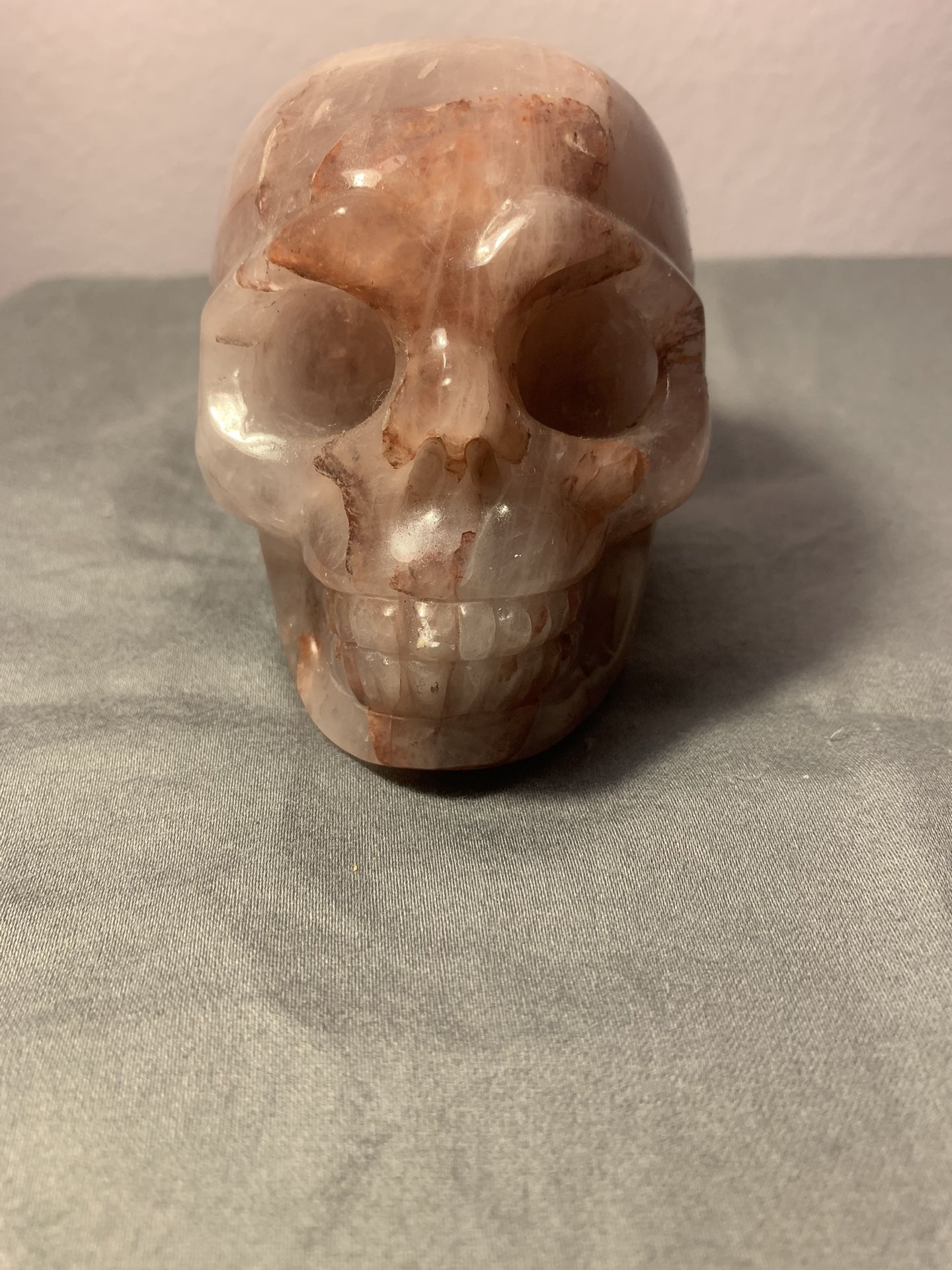 Fire And Ice Crystal Skull 3”