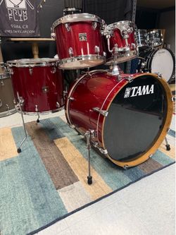 Tama Superstar Classic 4pc Red Sparkle Drum Set
