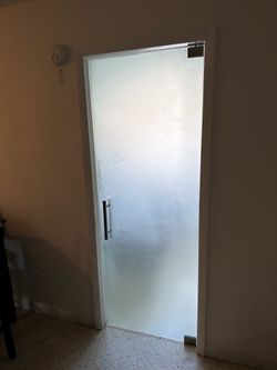 Glass door template