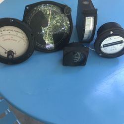 Antique Dynamometer Gauges Volts 