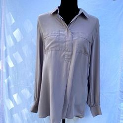 Club Monaco Button Down Chest Dress Shirt Top
